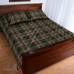 Scottish Buchanan Hunting Clan Tartan Quilt Bed Set - Classic Scottish Plaid Tartan Plaid