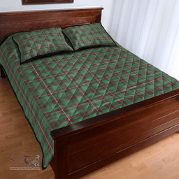 Scottish MacKinnon Hunting Ancient Clan Tartan Quilt Bed Set - Classic Scottish Plaid Tartan Plaid