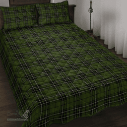Scottish MacLean Hunting Ancient Clan Tartan Quilt Bed Set - Classic Scottish Plaid Tartan Plaid