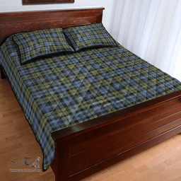 Scottish Campbell Faded Clan Tartan Quilt Bed Set - Classic Scottish Plaid Tartan Plaid