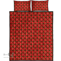 Scottish MacDonnell of Keppoch Modern Clan Tartan Quilt Bed Set - Classic Scottish Plaid Tartan Plaid