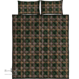 Scottish Buchanan Hunting Clan Tartan Quilt Bed Set - Classic Scottish Plaid Tartan Plaid
