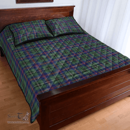 Scottish Wood Modern Clan Tartan Quilt Bed Set - Classic Scottish Plaid Tartan Plaid
