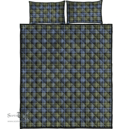 Scottish Campbell Faded Clan Tartan Quilt Bed Set - Classic Scottish Plaid Tartan Plaid
