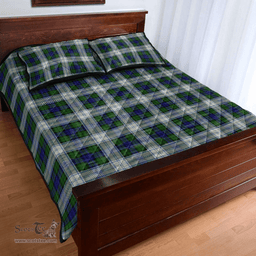 Scottish Blackwatch Dress Modern Clan Tartan Quilt Bed Set - Classic Scottish Plaid Tartan Plaid