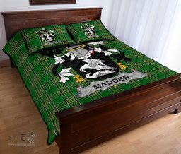 Scottish Madden or O'Madden Ireland Quilt Bed Set Irish National Tartan A7 Scottish Plaid Tartan Plaid