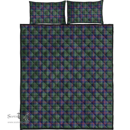 Scottish Wood Modern Clan Tartan Quilt Bed Set - Classic Scottish Plaid Tartan Plaid