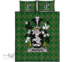 Scottish Madden or O'Madden Ireland Quilt Bed Set Irish National Tartan A7 Scottish Plaid Tartan Plaid