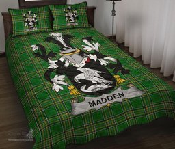Scottish Madden or O'Madden Ireland Quilt Bed Set Irish National Tartan A7 Scottish Plaid Tartan Plaid
