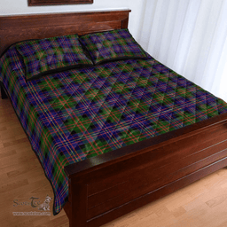 Scottish Cameron of Erracht Modern Clan Tartan Quilt Bed Set - Classic Scottish Plaid Tartan Plaid