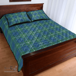 Scottish Hamilton Hunting Ancient Clan Tartan Quilt Bed Set - Classic Scottish Plaid Tartan Plaid