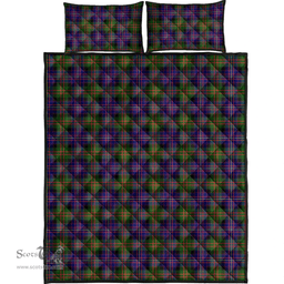 Scottish Cameron of Erracht Modern Clan Tartan Quilt Bed Set - Classic Scottish Plaid Tartan Plaid