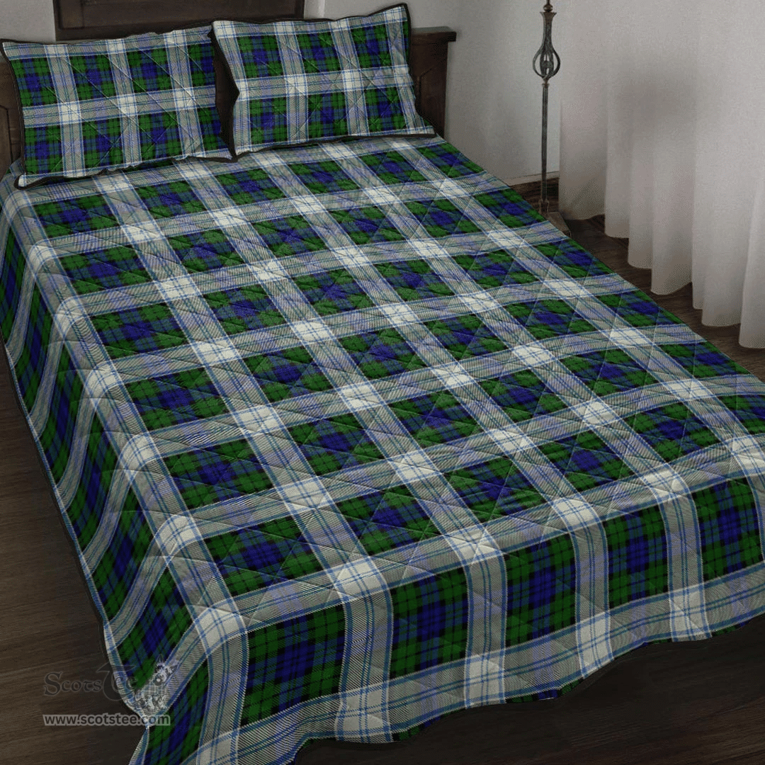 Scottish Blackwatch Dress Modern Clan Tartan Quilt Bed Set - Classic Scottish Plaid Tartan Plaid