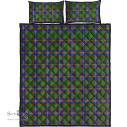 Scottish Strange of Balkaskie Clan Tartan Quilt Bed Set - Classic Scottish Plaid Tartan Plaid