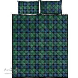 Scottish Graham of Menteith Ancient Clan Tartan Quilt Bed Set - Classic Scottish Plaid Tartan Plaid