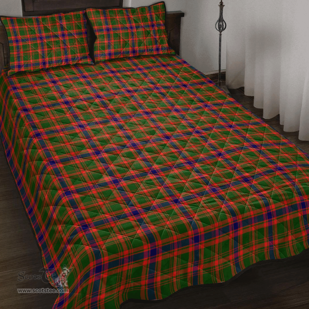 Scottish Nithsdale District Clan Tartan Quilt Bed Set - Classic Scottish Plaid Tartan Plaid