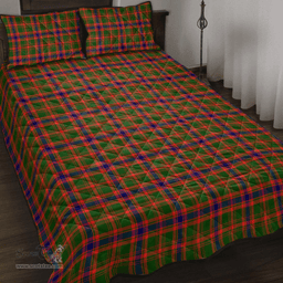 Scottish Nithsdale District Clan Tartan Quilt Bed Set - Classic Scottish Plaid Tartan Plaid