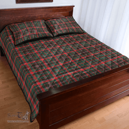 Scottish Cumming Hunting Modern Clan Tartan Quilt Bed Set - Classic Scottish Plaid Tartan Plaid