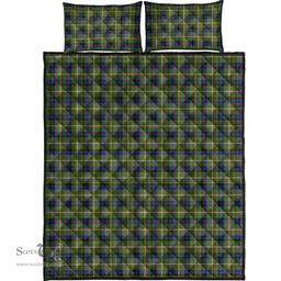 Scottish Reid Green Clan Tartan Quilt Bed Set - Classic Scottish Plaid Tartan Plaid