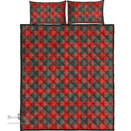 Scottish Cumming Modern Clan Tartan Quilt Bed Set - Classic Scottish Plaid Tartan Plaid