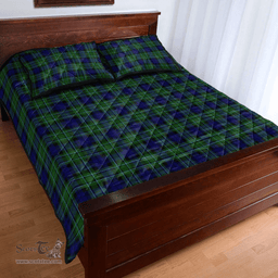 Scottish MacCallum Modern Clan Tartan Quilt Bed Set - Classic Scottish Plaid Tartan Plaid