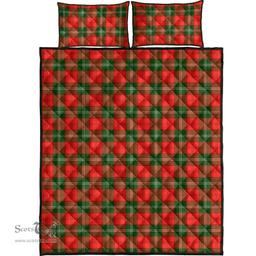 Scottish Lennox Modern Clan Tartan Quilt Bed Set - Classic Scottish Plaid Tartan Plaid