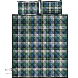 Scottish Gordon Dress Ancient Clan Tartan Quilt Bed Set - Classic Scottish Plaid Tartan Plaid