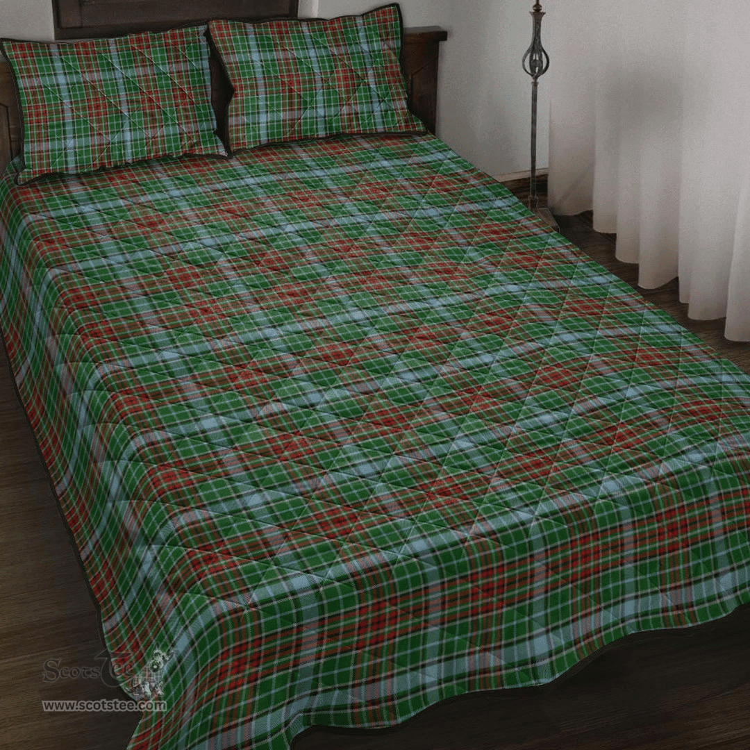 Scottish Gayre Clan Tartan Quilt Bed Set - Classic Scottish Plaid Tartan Plaid