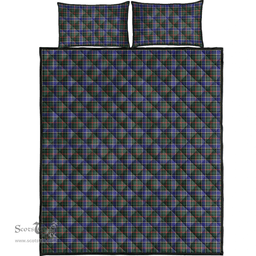 Scottish Ogilvie of Airlie Ancient Clan Tartan Quilt Bed Set - Classic Scottish Plaid Tartan Plaid