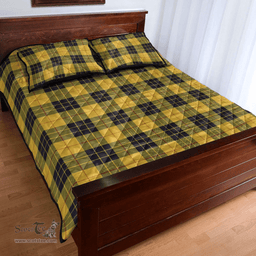 Scottish MacLeod of Lewis Ancient Clan Tartan Quilt Bed Set - Classic Scottish Plaid Tartan Plaid