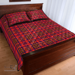 Scottish Murray of Tulloch Modern Clan Tartan Quilt Bed Set - Classic Scottish Plaid Tartan Plaid
