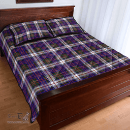 Scottish MacDonald Dress Modern Clan Tartan Quilt Bed Set - Classic Scottish Plaid Tartan Plaid