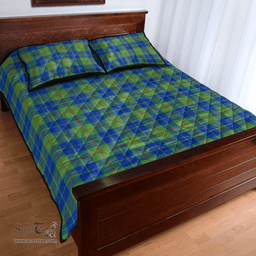 Scottish Barclay Hunting Ancient Clan Tartan Quilt Bed Set - Classic Scottish Plaid Tartan Plaid