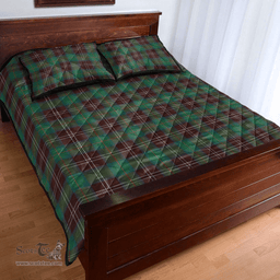Scottish Chisholm Hunting Ancient Clan Tartan Quilt Bed Set - Classic Scottish Plaid Tartan Plaid