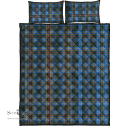 Scottish Cockburn Modern Clan Tartan Quilt Bed Set - Classic Scottish Plaid Tartan Plaid