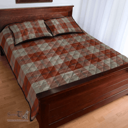 Scottish Davidson Dress Dancers Clan Tartan Quilt Bed Set - Classic Scottish Plaid Tartan Plaid