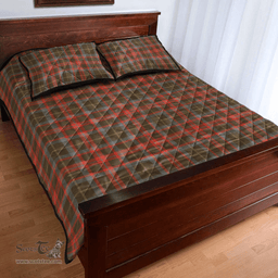 Scottish MacKintosh Hunting Weathered Clan Tartan Quilt Bed Set - Classic Scottish Plaid Tartan Plaid
