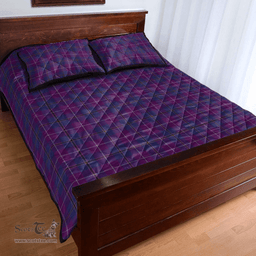 Scottish Pride of Glencoe Clan Tartan Quilt Bed Set - Classic Scottish Plaid Tartan Plaid