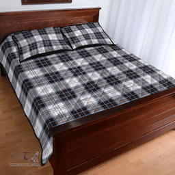 Scottish MacRae Dress Modern Clan Tartan Quilt Bed Set - Classic Scottish Plaid Tartan Plaid
