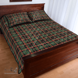 Scottish Cumming Hunting Ancient Clan Tartan Quilt Bed Set - Classic Scottish Plaid Tartan Plaid