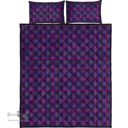 Scottish Pride of Glencoe Clan Tartan Quilt Bed Set - Classic Scottish Plaid Tartan Plaid