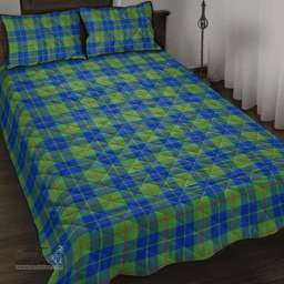 Scottish Barclay Hunting Ancient Clan Tartan Quilt Bed Set - Classic Scottish Plaid Tartan Plaid