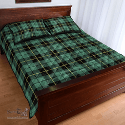 Scottish Wallace Hunting Ancient Clan Tartan Quilt Bed Set - Classic Scottish Plaid Tartan Plaid