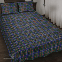 Scottish Ogilvie of Airlie Ancient Clan Tartan Quilt Bed Set - Classic Scottish Plaid Tartan Plaid