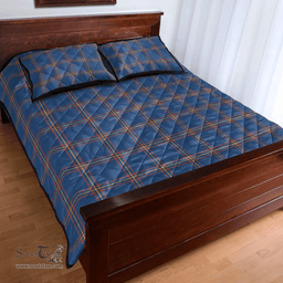 Scottish MacLaine of Loch Buie Clan Tartan Quilt Bed Set - Classic Scottish Plaid Tartan Plaid