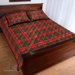 Scottish Stewart of Appin Modern Clan Tartan Quilt Bed Set - Classic Scottish Plaid Tartan Plaid