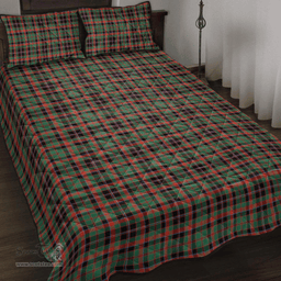 Scottish Cumming Hunting Ancient Clan Tartan Quilt Bed Set - Classic Scottish Plaid Tartan Plaid