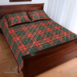 Scottish Stewart of Appin Ancient Clan Tartan Quilt Bed Set - Classic Scottish Plaid Tartan Plaid