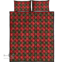 Scottish Stewart of Appin Modern Clan Tartan Quilt Bed Set - Classic Scottish Plaid Tartan Plaid