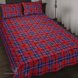 Scottish Wishart Dress Clan Tartan Quilt Bed Set - Classic Scottish Plaid Tartan Plaid